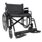 Cadeira de Rodas até 180kg para Obeso Assento 62cm Extra Larga Dobrável Dellamed D500
