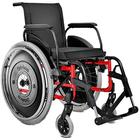 Cadeira de Rodas AVD Alumínio Ortobras - Vermelha - 40cm