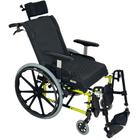 Cadeira de Rodas AVD Alumínio Reclinável 46cm Verde Oliva - Ortobras