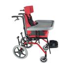 Cadeira de rodas Carrinho postural Tilt TPR Reclinável 90o Ortomobil L35 x A35 x P45cm Vermelho