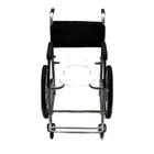Cadeira de Rodas CDS Banho Modelo 205 Banho e Sanitário Adulto, com Assento Removível, Freios Bilaterais, Pneus Maciços, Apoio para Braços Removível e