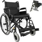 Cadeira de rodas dobrável idoso adulto 120kg preta d400 t46 dellamed