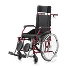 Cadeira de rodas fit reclinavel 44 preta jaguaribe