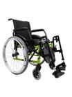 Cadeira de Rodas K2 Alumínio Pés Eleváveis 40cm Verde Oliva Ortobras