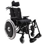 Cadeira de Rodas MA3R Alumínio Preta Reclinável Ortomobil
