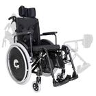 Cadeira de Rodas MA3R Preta Alumínio Reclinável Ortomobil
