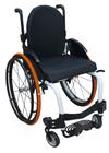 Cadeira de Rodas Monobloco M3 Premium 46cm Branca Roda Sentinell Laranja Ortobras