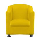 Cadeira Decorativa Bia Area de jogos Varanda Suede Canario - Kimi Design