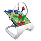 Cadeira Bebê Descanso Acolchoada Vibratória Musical Base Curva até 11,3kg  BW095RS - Rosa