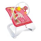 Cadeira Descanso Bebê Acolchoada Rosa Com Som E Vibração