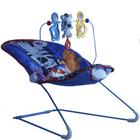 Cadeira Descanso Bebê Azul Vibração Musical Menina Menino Azul