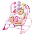 Cadeira Descanso Bebê Vibratória Musical Baby Style Rosa Elefante - 4079681065789