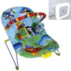 Cadeira Descanso Musical Azul 9Kg Soft + Luminária Infantil