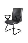 Cadeira Diretor Fixa em S com Braços Linha Corinto - Design Office Móveis