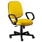 Cadeira Diretor Gomada com Braços Linha Blenda Amarelo - Design Office Móveis