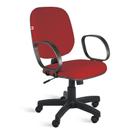 Cadeira Diretor Relax Braços Tecido Vermelho - Ideaflex