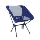 Cadeira Dobrável Compacta Pocket Azul Camping 290375 NTK