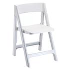 Cadeira dobrável de plástico branca (para escritório, area interna e externa) - 1014