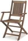Cadeira Dobravel Primavera Com Bracos Stain Castanho - 34806