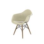 Cadeira Eames Arm DSW Fendi e Madeira