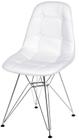 Cadeira Eames Botone Branca Base Cromada - 39064 - Sun House