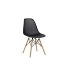 Cadeira Eames Design Colméia Eloisa Preta