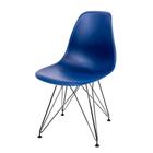 Cadeira Eames Eiffel Azul Bic Empório Tiffany Base Preta