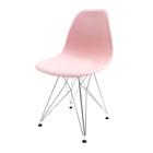 Cadeira Eames Eiffel Rosa Empório Tiffany Base Aço Cromado
