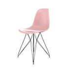 Cadeira Eames Eiffel Rosa Empório Tiffany Base Preta