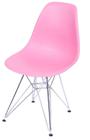 Cadeira Eames Polipropileno Rosa Pink Cromada - 36752
