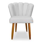 Cadeira Eames Sala Jantar Penteadeira Pétala Suede Branco - INCASA DECOR