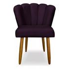 Cadeira Eames Sala Jantar Penteadeira Pétala Veludo Roxo - INCASA DECOR