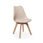 Cadeira Eames Wood Leda Design - Nude