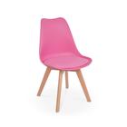 Cadeira Eames Wood Leda Design - Rosa