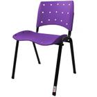Cadeira Empilhável Plástica Lilás Anatômica 10 Unidades - ULTRA Móveis