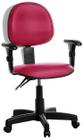 Cadeira Ergonômica Executiva Com Braço Rosa Rv