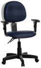 Cadeira Ergonômica Executiva Com Braço Rv Cor:Azul Escuro - Goldflex