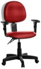 Cadeira Ergonômica Executiva Com Braço Rv Vermelho