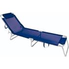 Cadeira Espreguiçadeira Alumínio Azul Marinho 002701 - Mor