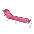 Cadeira Espreguiçadeira Alumínio Mor Rosa MOR 002704