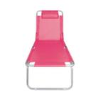 Cadeira Espreguiçadeira Alumínio Rosa Mor 002704