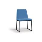 Cadeira Estofada Yanka Linho Azul Jeans 82x48x54 cm Daf