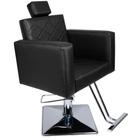 Cadeira de barbeiro hidraulica reclinável corsa, cabeleireiro, maquiagem,  móveis p/ salão, fortebello - cor: preto 3D