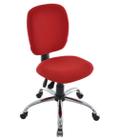 Cadeira Executiva com Back System Cromada Linha Lombar Vermelho