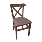 Cadeira Fixa Merlim De Madeira Com Estofado - Imbuia - without_provider
