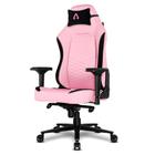Cadeira Gamer Alpha Gamer Alegra Fabric, Até 150 kg, Apoio de Braço 4D, Mecanismo Frog, Apoio Lombar Ajustável, Rosa - AGALEGRA-F-PK