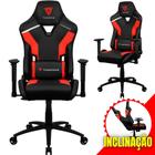 Cadeira Gamer Alto Conforto Apoio de Braço Regulável Bidirecional Suporta Até 120Kg Cor Vermelha e Preta Com Base de Metal e Giratória Com Almofada Ergonômica