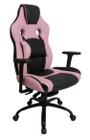 Cadeira Gamer com Almofada Linha Gamer Racing Rosa