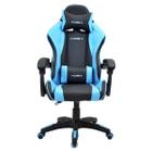 Cadeira Gamer de Escritório Azul Claro Reclinável Ergonômica Racer X Comfort
