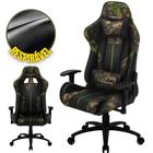 Cadeira Gamer de Jogos ThunderX3 BC3 Com Rodinhas, Inclinação Regulável e Altura Ajustável Suporta 120kg Verde Militar Camuflada
